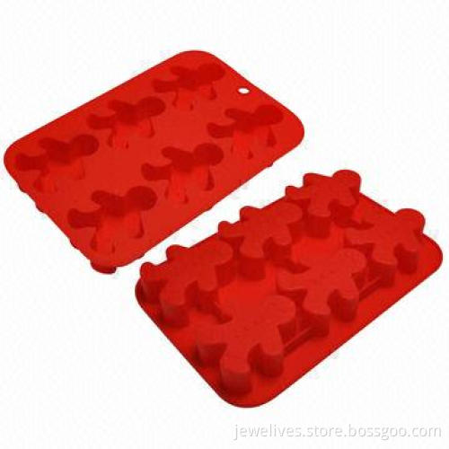 6 Cavities Lovely Small Man Silicone Ice Cube Maker